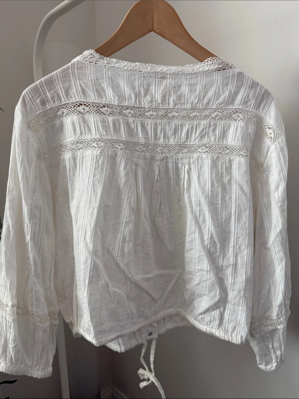 Free People Embroidered Peasant Blouse